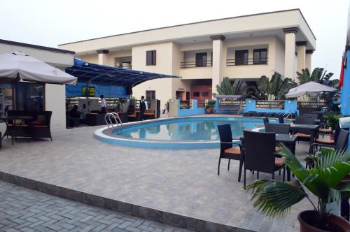 Bazén v ubytování De Santos Hotel nebo v jeho okolí