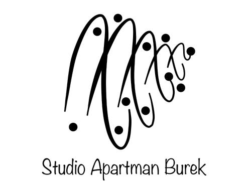 En logo, et sertifikat eller et firmaskilt på Studio Apartman Burek