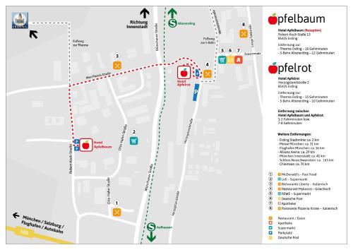 Certifikát, hodnocení, plakát nebo jiný dokument vystavený v ubytování Hotel-Etage Apfelrot