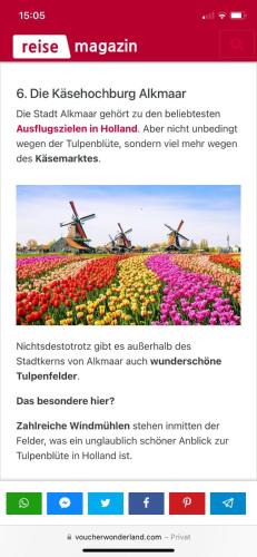 a website for a flower farm at Luxus Chalet Waterfront in Lathum