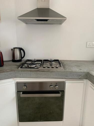 Una cocina o cocineta en Luxury beachfront villa with private pool - Jolly's Rock