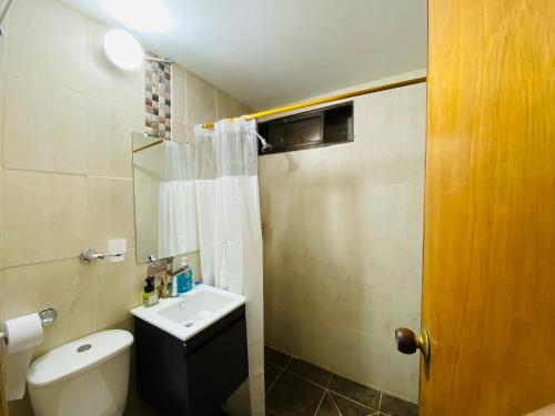 Vannituba majutusasutuses Casa Feliz Hostal