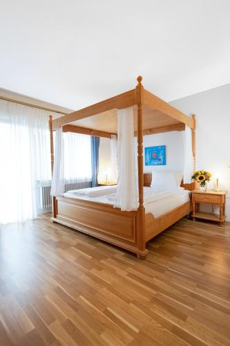 Hotel Landgasthof Simonにあるベッド