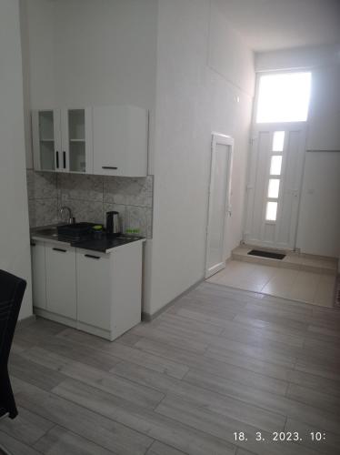 Kuchyň nebo kuchyňský kout v ubytování Studio apartman Sokak