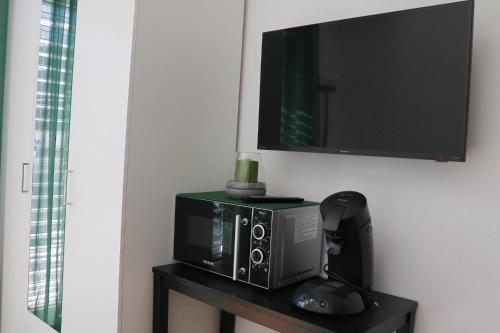 TV a/nebo společenská místnost v ubytování Haus M&M