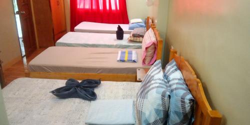 Postel nebo postele na pokoji v ubytování Screaming Gecko Hostel Air-Con