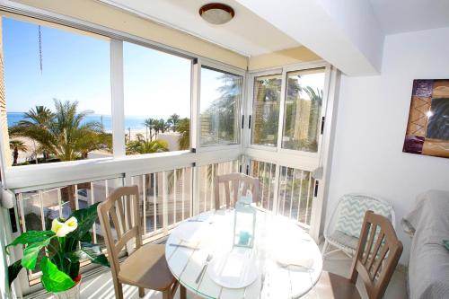 San Juan Beach apartment with AC and views