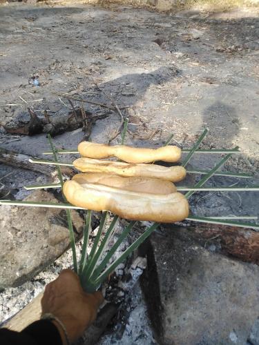 a group of four hot dogs on a grill at Jar rai village homestay& Sona trekking tour in Banlung
