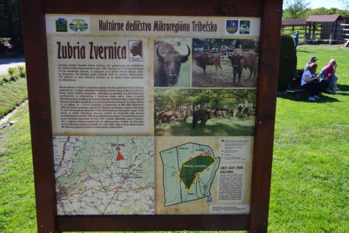 a sign for a interpretive sign in a field at Terezia in Jedľové Kostoľany