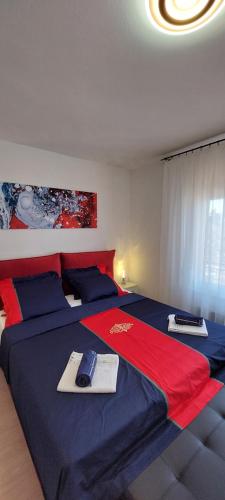 Posteľ alebo postele v izbe v ubytovaní Apartman Perunika