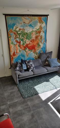 Postel nebo postele na pokoji v ubytování LOGEMENT DE SCHOOL Middelburg