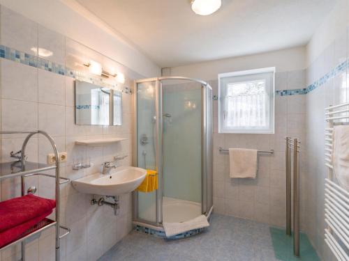 Koupelna v ubytování Haus Talblick