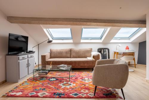 Appartement sous les toits 5 min du palais à pied