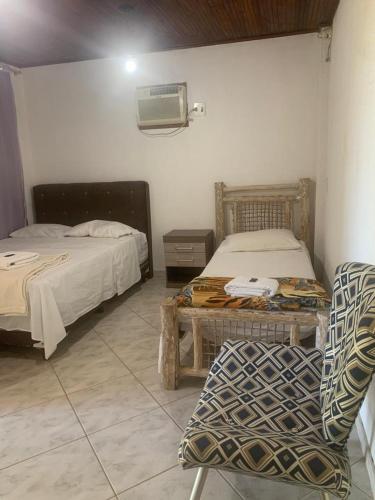 Katil atau katil-katil dalam bilik di Hotel Fazenda VCP