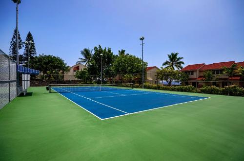 a tennis court in front of a house at Keauhou Kona Surf Racquet 9303 in Kailua-Kona