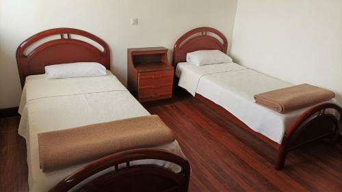 Ένα ή περισσότερα κρεβάτια σε δωμάτιο στο Apartamento Playa de Ris