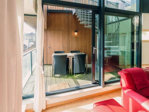 Ruang duduk di Apartment Rooftop Breeze by Interhome