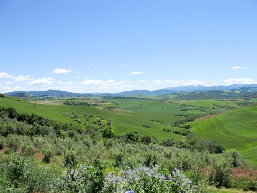 a view of the rolling green hills and trees at Holiday Home Santa Enerichetta by Interhome in Pomarance