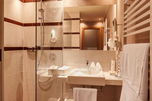 Een badkamer bij Hotel Panorama
