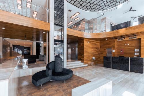 El lobby o recepción de Exe Oriental Panamá