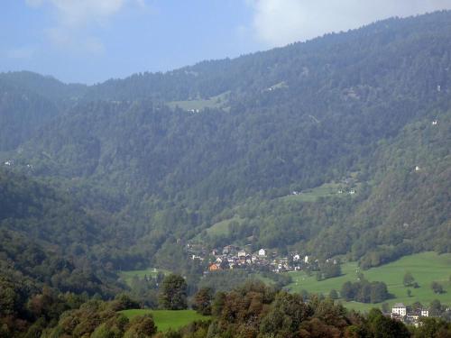 a view of a mountain with a town in a valley at Holiday Home Felice by Interhome in Anvéuda