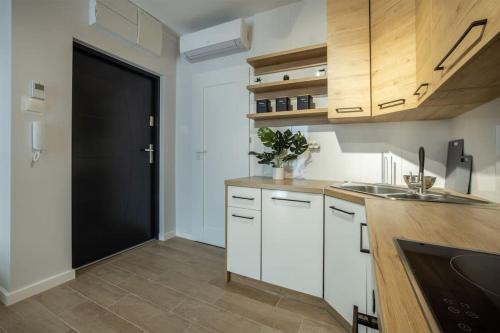 Dapur atau dapur kecil di WiguryTower Apartaments 65