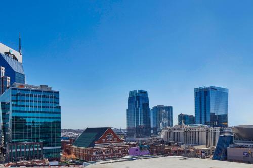 a view of a city with tall buildings at Renaissance Nashville Hotel in Nashville