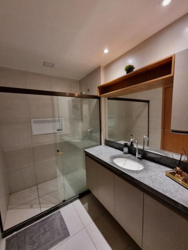Ett badrum på FLAT 227 l Eco Resort - Praia dos Carneiros - Ao lado da Igrejinha