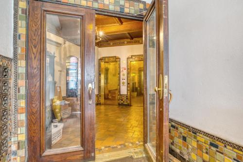 an entrance to a building with a glass door at New W Village 2BR w WD Doorman nr Bars NYC-553 in New York