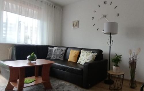 Posezení v ubytování Pomaranczowa Apartment