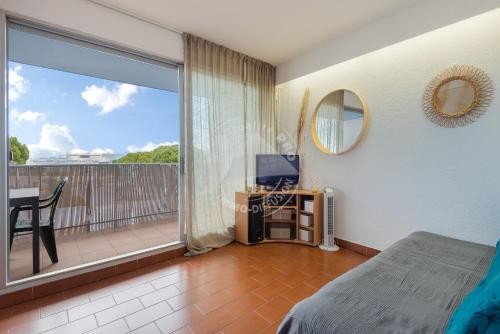 AS22777- Studio cabine dans une résidence de standing direct sur plage sud
