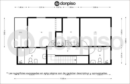a floor plan of a house at Casa-Mont-Roig, new renovated, 5 minutes to beach in Montroig