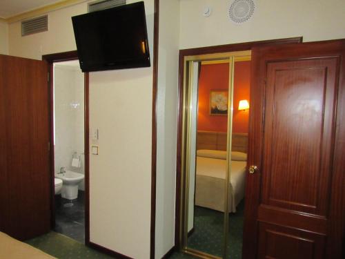 Kúpeľňa v ubytovaní Hotel Virgen del Camino Pontevedra