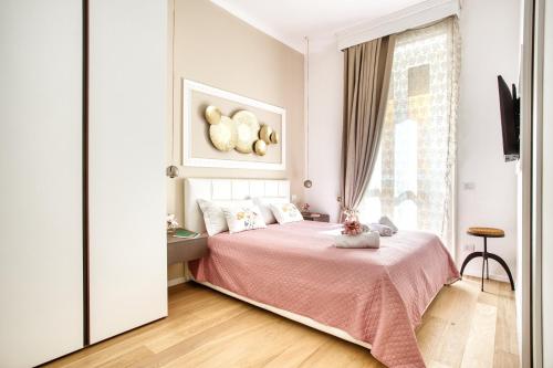 Vuode tai vuoteita majoituspaikassa ALTIDO Old Milan Navigli Family Apartments