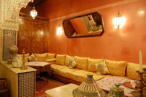 Zona d'estar a Riad Benchekroun