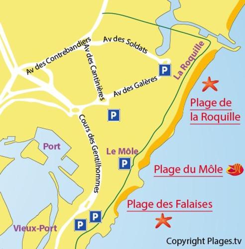 Studio rénové 200 m de la plage avec parking privé photo 34