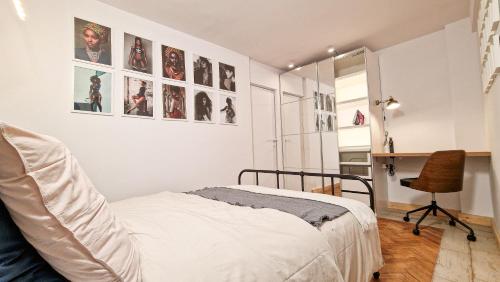 Posteľ alebo postele v izbe v ubytovaní spacious flat with amazing view - fast wifi