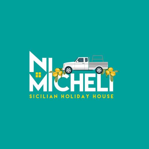 um novo logótipo para uma casa de férias com um camião em Casa vacanze Ni Micheli em Naro