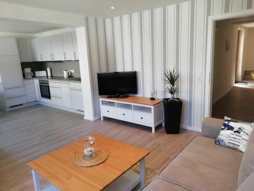 Kuchyň nebo kuchyňský kout v ubytování Ferienwohnung Netty