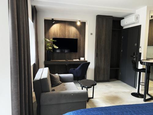 Χώρος καθιστικού στο K20 Apartamenty Łódź - Dostęp na Kod