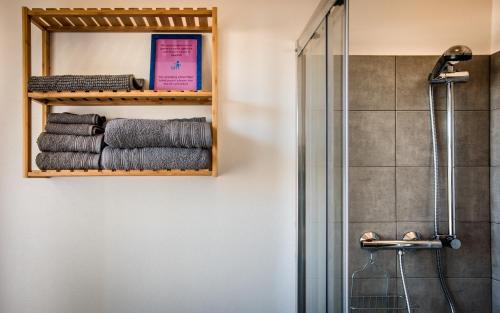 Koupelna v ubytování Domus Eura