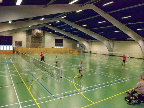 a group of people playing a game of volleyball at Landal Rnbjerg in Ranum