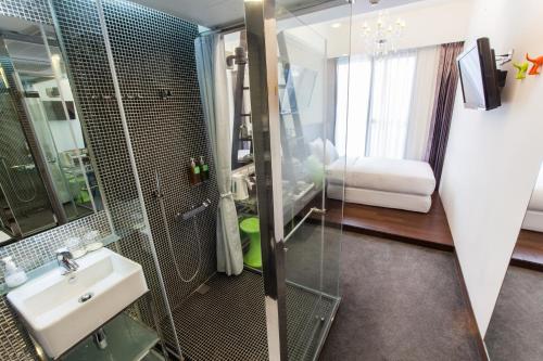 Koupelna v ubytování Hotel Les Champs Hualien
