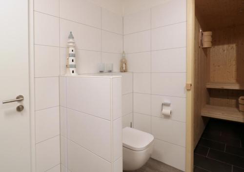 Koupelna v ubytování Haus Nr 34, Ferienhaus Fischerhus