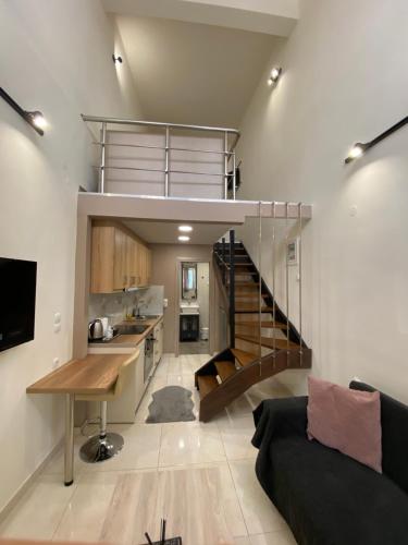 Kuchyňa alebo kuchynka v ubytovaní Luxury Loft Kalu Tsesme A