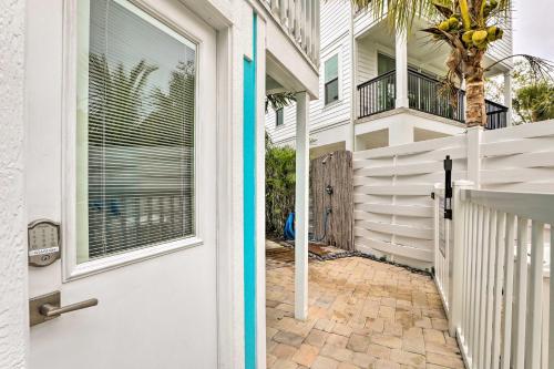 a front door of a house with a window at Cozy Siesta Key Dream Inn Rental Less Than half Mi to Beach in Siesta Key