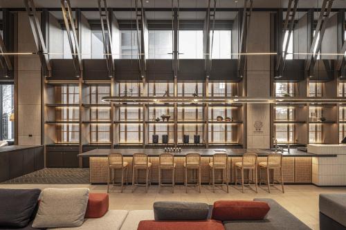 Χώρος καθιστικού στο Lakeshore Hotel Hualien Taroko