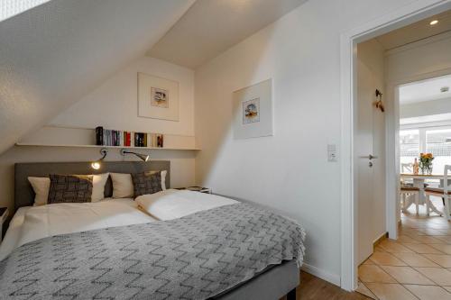 Postel nebo postele na pokoji v ubytování Dorothea 1 Stock App Trenner