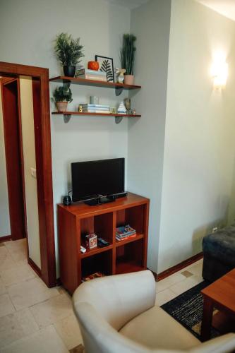 Телевизор и/или развлекательный центр в Villa Casa di Pietra - Budva Old town