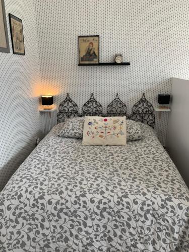 Postel nebo postele na pokoji v ubytování Escapade girondine